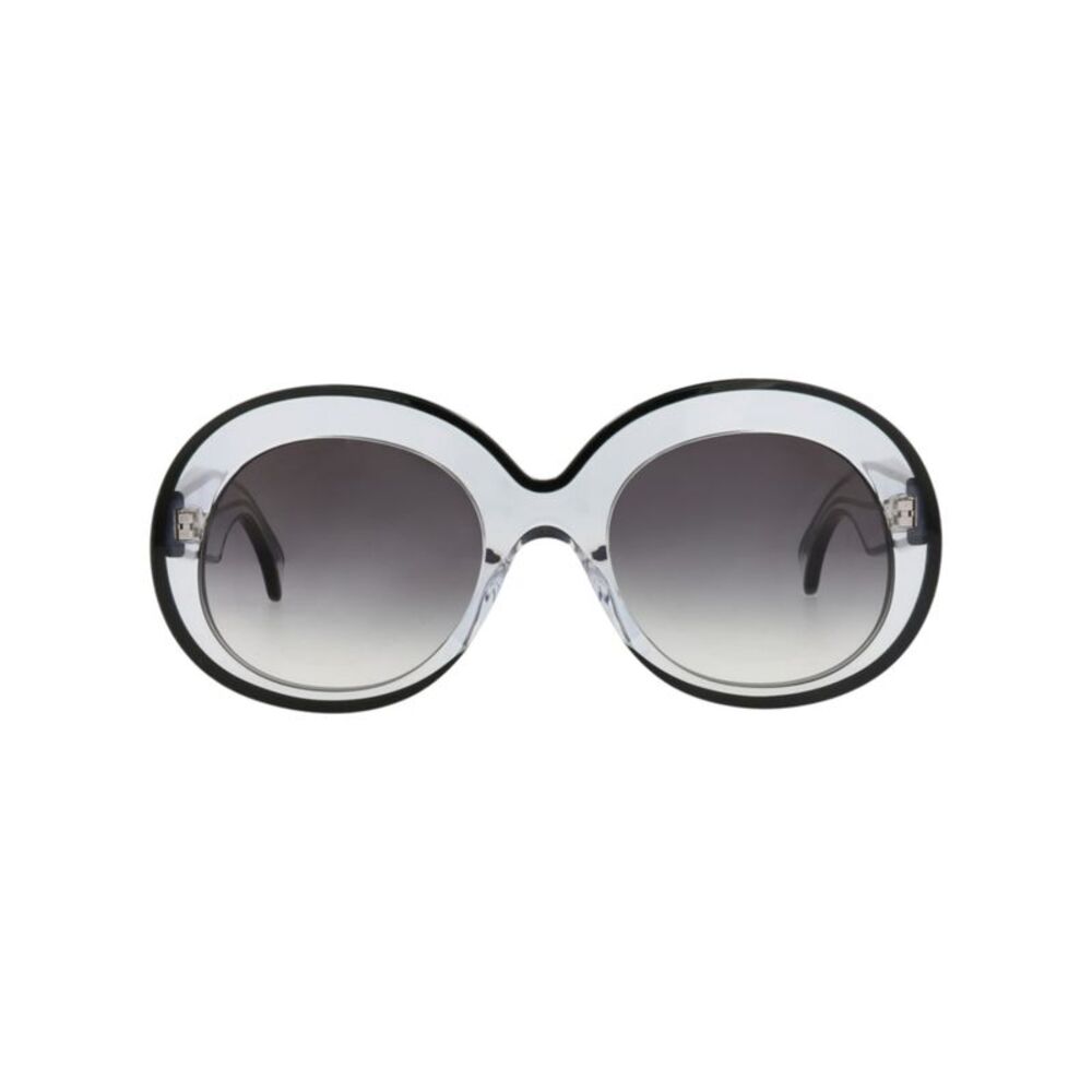 Alaia Round-Frame Acetate Sunglasses White Womens